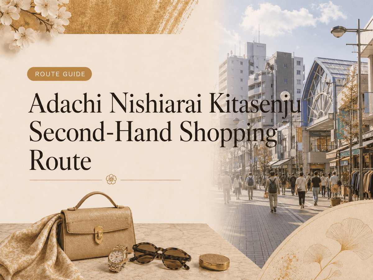 Second-Hand Shops in Adachi, Nishiarai and Kitasenju: Shopping Route for Tourists