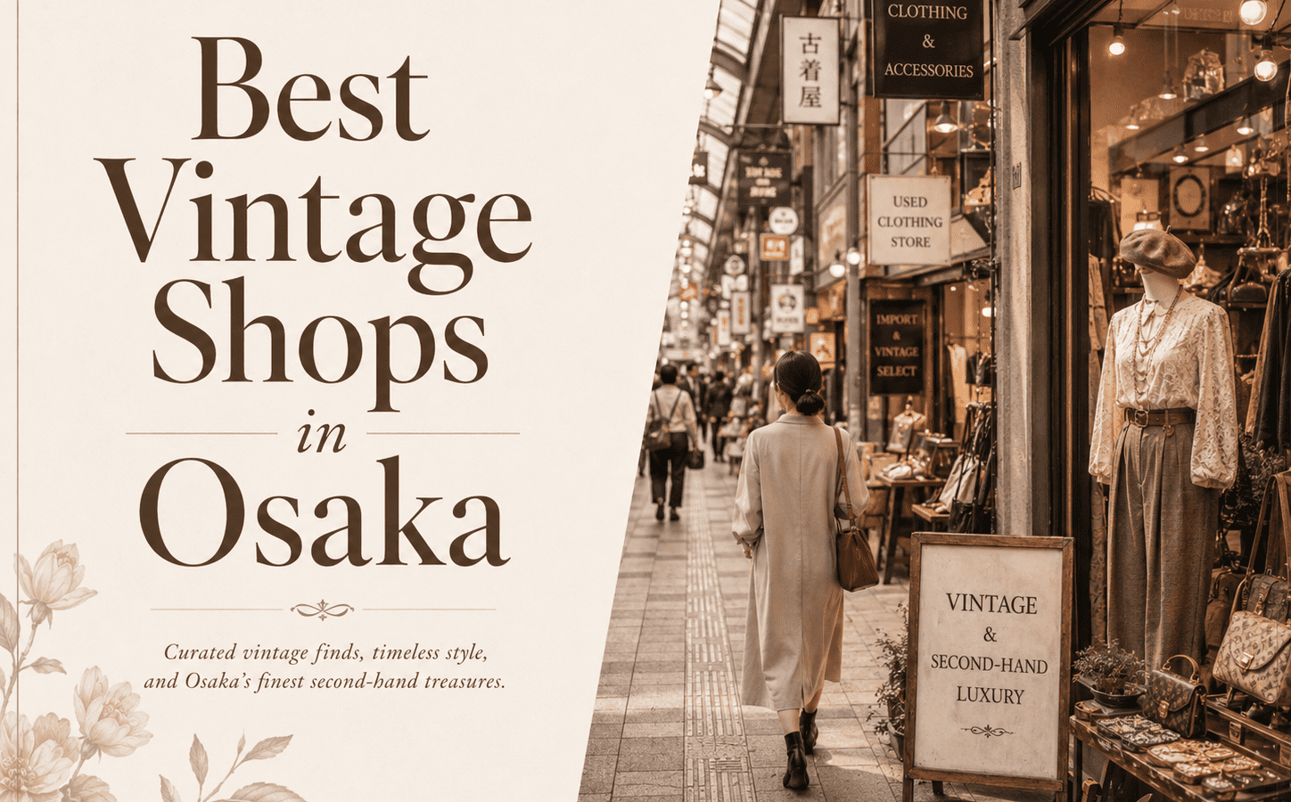 Vintage and Second-Hand Shops in Osaka for Tourists