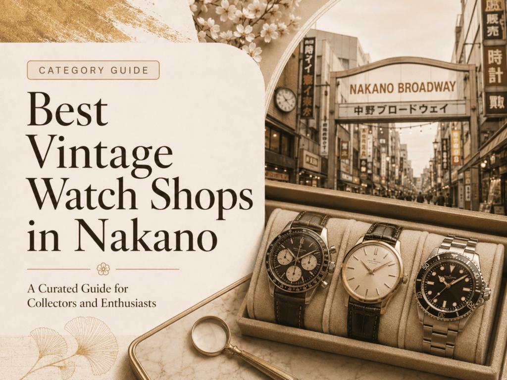 Pre-Owned and Vintage Watch Shops in Nakano: Tourist Guide
