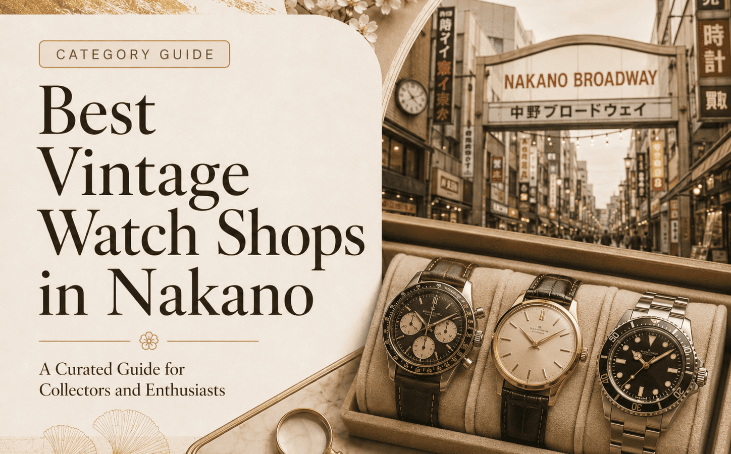 Pre-Owned and Vintage Watch Shops in Nakano: Tourist Guide