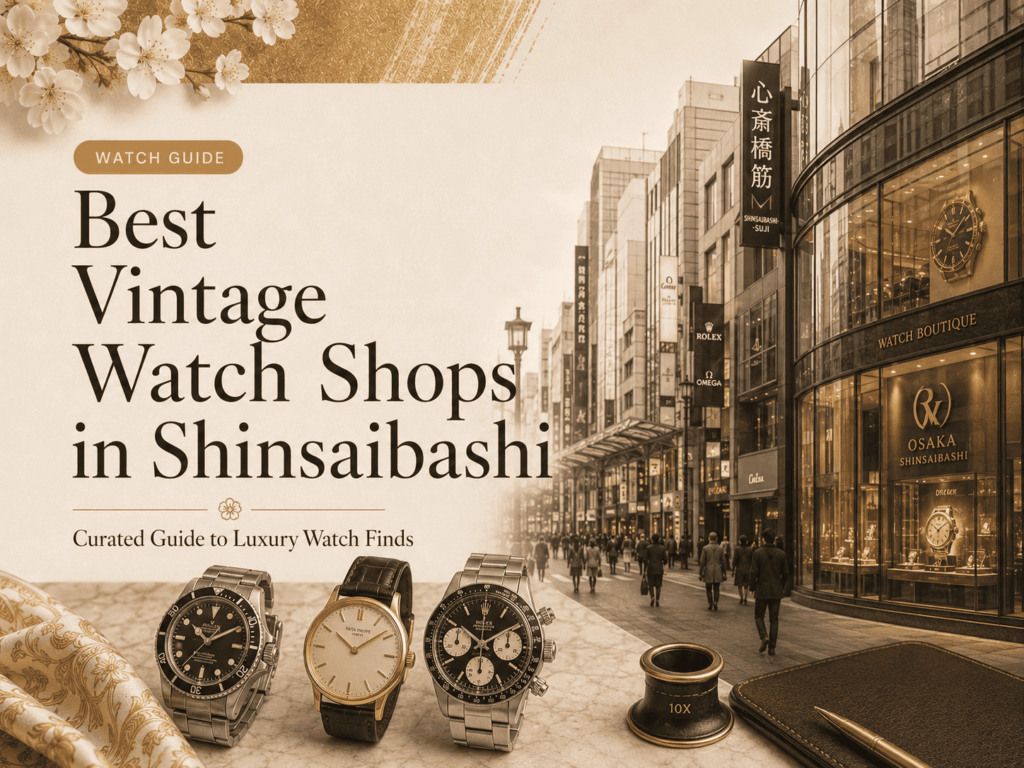 Pre-Owned and Vintage Watch Shops in Shinsaibashi: Tourist Guide