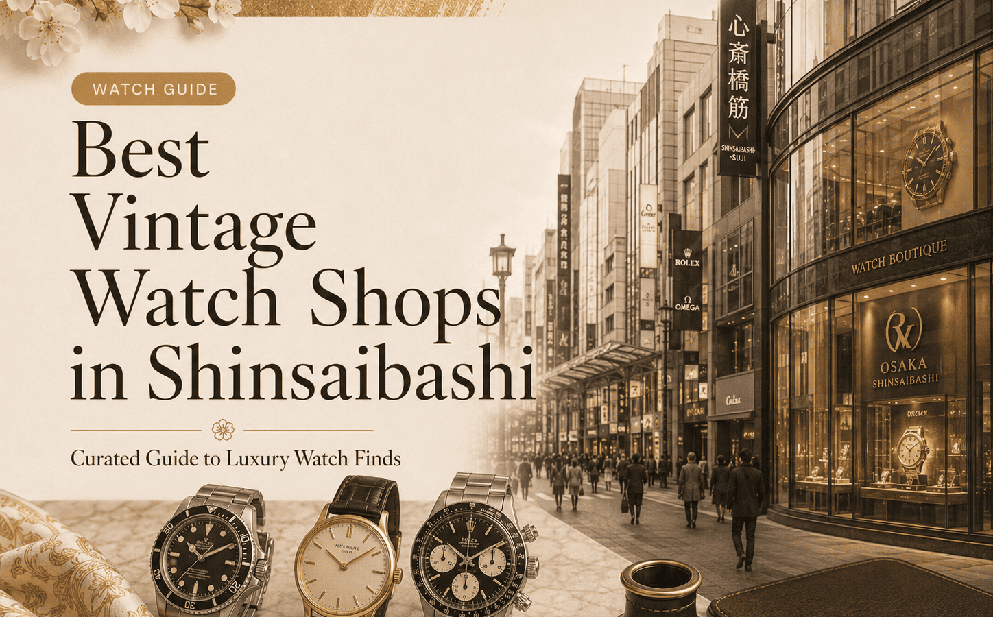 Pre-Owned and Vintage Watch Shops in Shinsaibashi: Tourist Guide