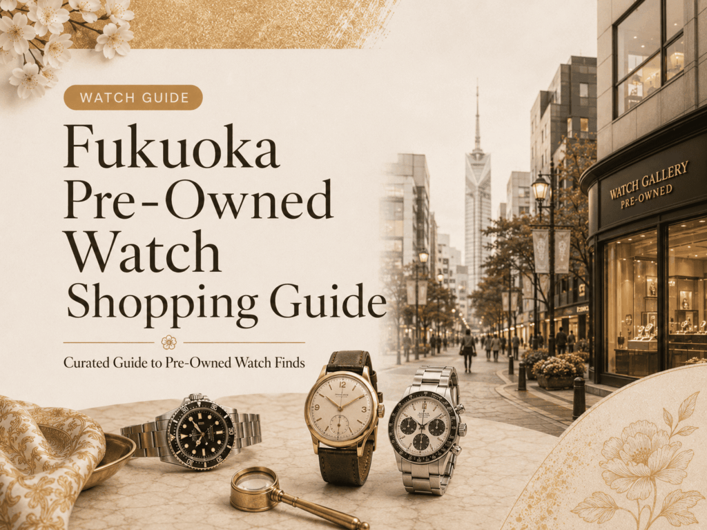 Pre-Owned Watches in Fukuoka: Shopping Guide for Tourists
