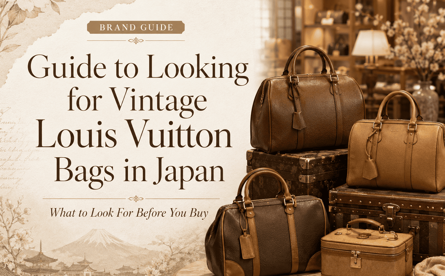 Vintage Louis Vuitton Bags in Japan: Shopping Guide for Tourists
