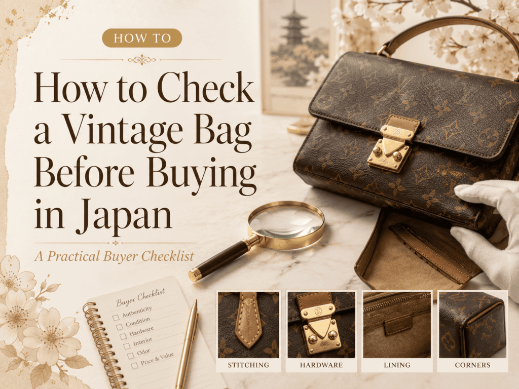 How to Check a Vintage Bag Before Buying in Japan