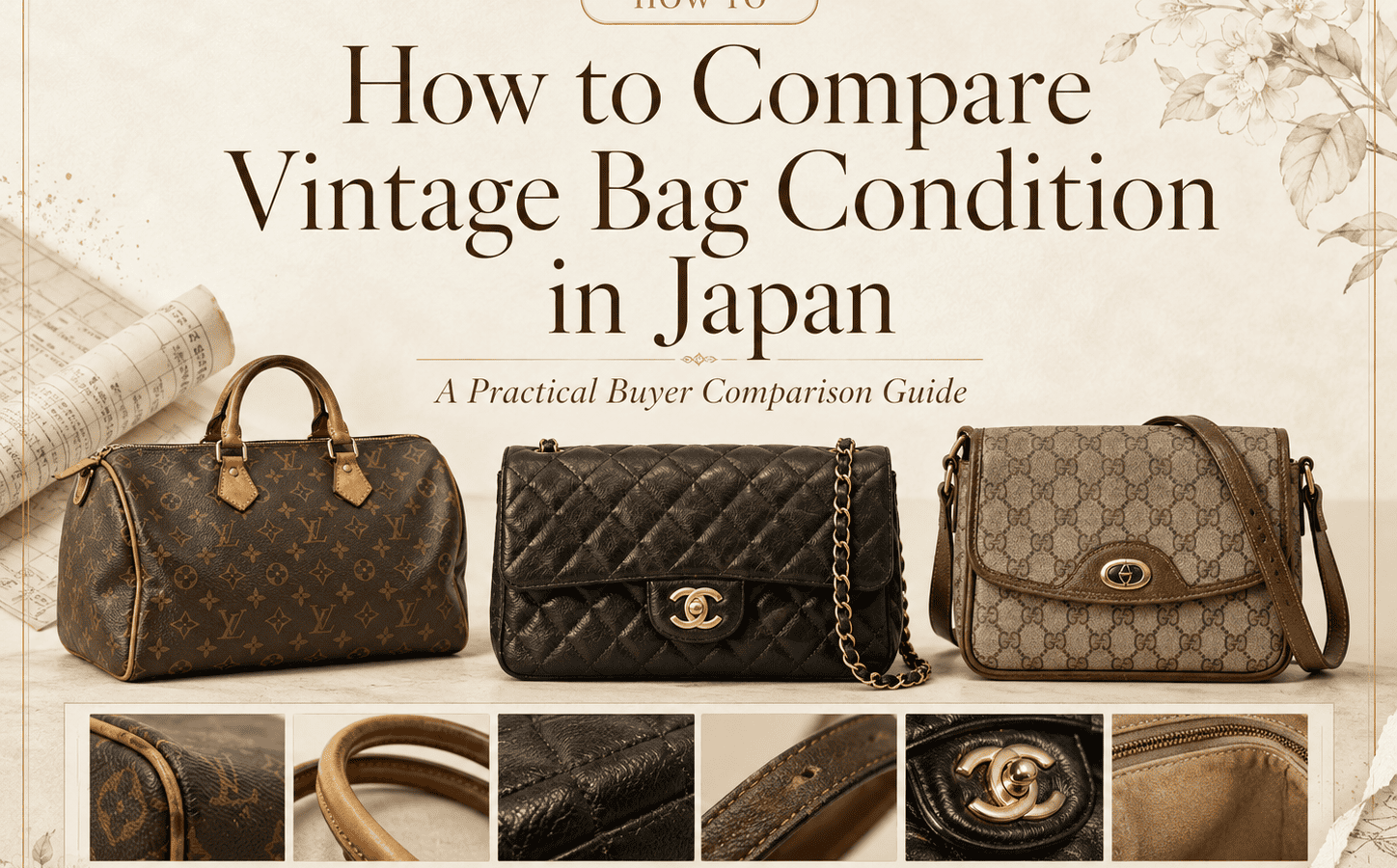 How to Compare Vintage Bag Condition in Japan