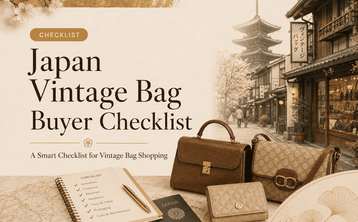 Japan Vintage Bag Buyer Checklist for Tourists