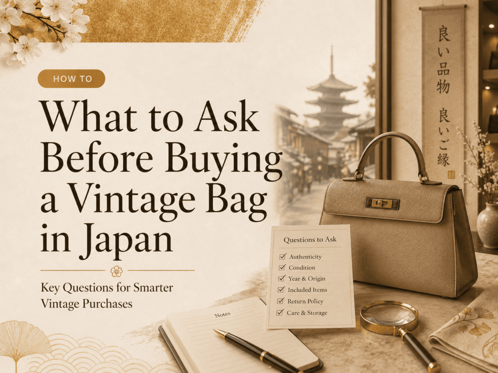What to Ask Before Buying a Vintage Bag in Japan