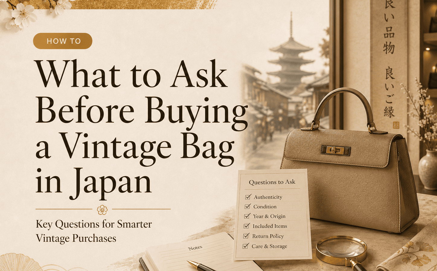 What to Ask Before Buying a Vintage Bag in Japan