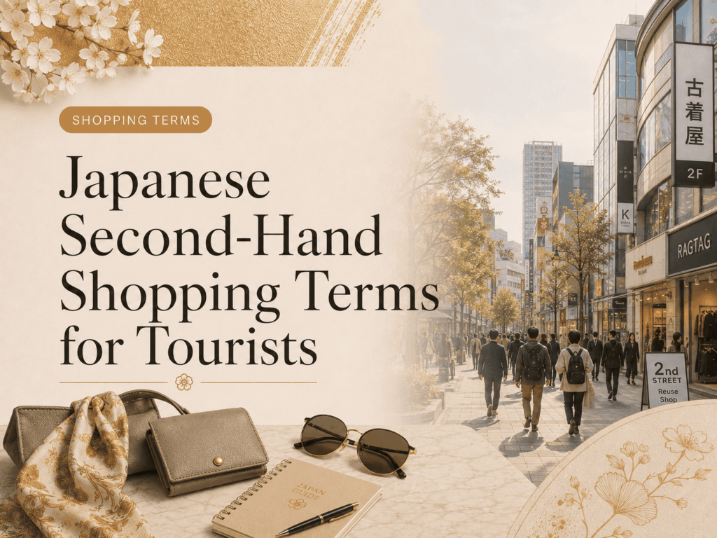 Japanese Second-Hand Shopping Terms for Tourists